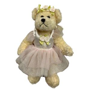 Vintage jointed teddy bear movable 8”